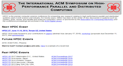 Desktop Screenshot of hpdc.org